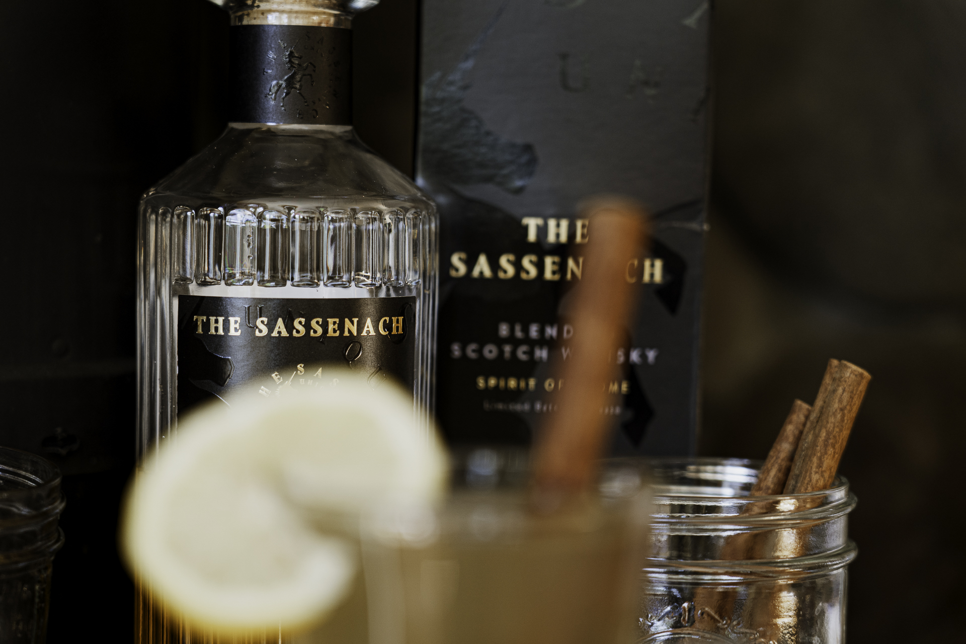 Sassenach whiskey bottle